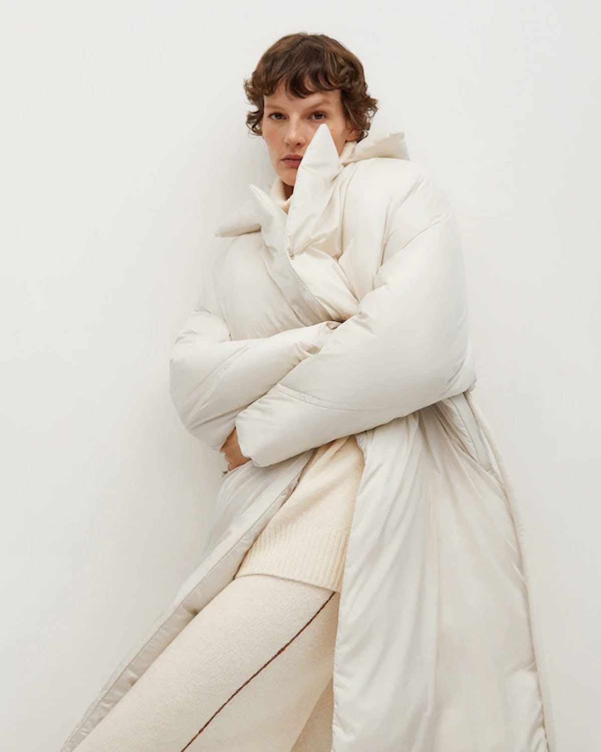 Anorak with detachable bag